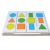 Encaje Auto-corrector de figuras geometricas 20x25 cm 16 piezas