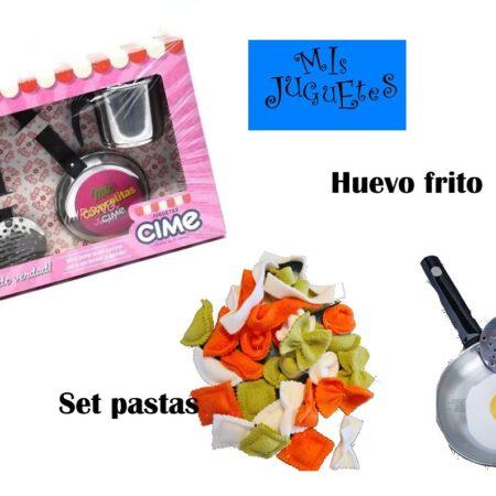 Set Mis Cacerolas 4 Piezas + Huevo Frito + Set De pastas