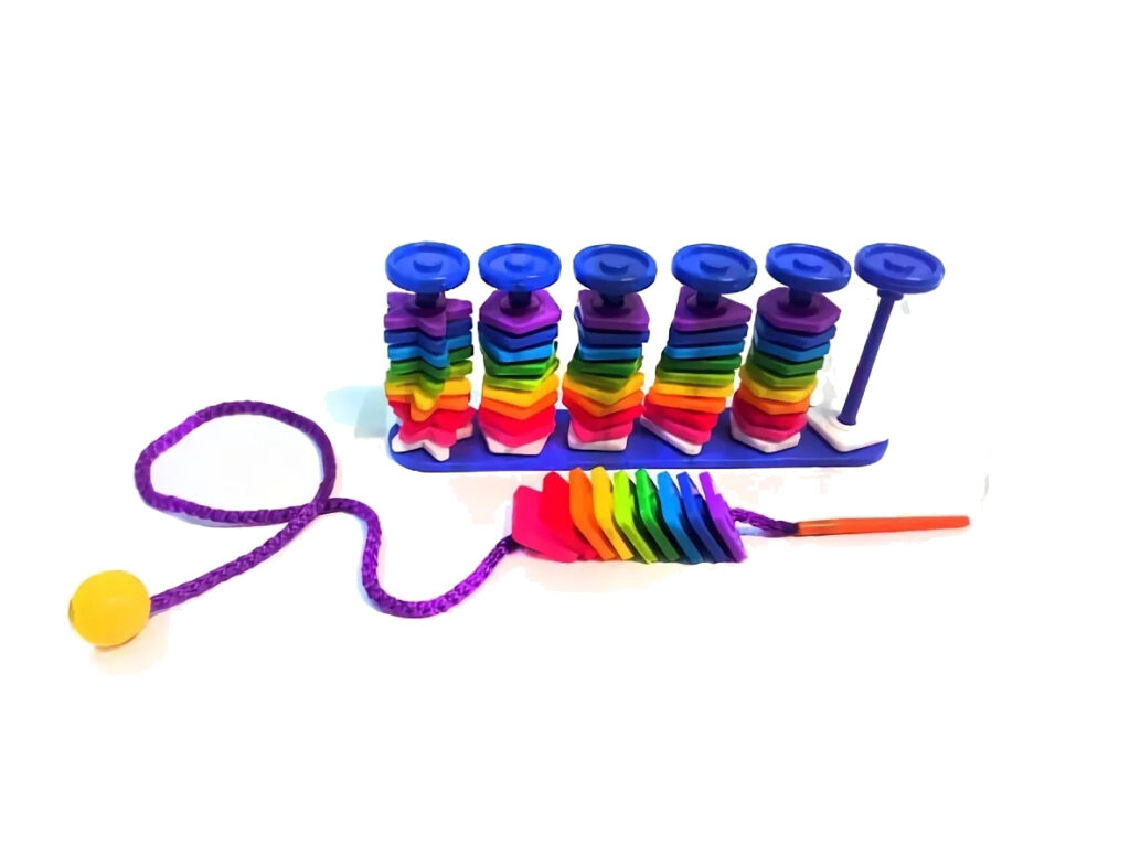 Juego de ensartado y Enhebrado 60 Pzas bolsa – Mis Juguetes