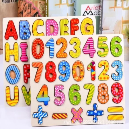 Pack Encaje de Numeros y Letras x2