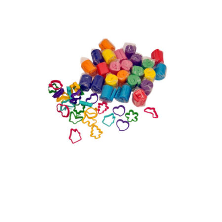 Masa para modelar Set de 24 masas de 90 gr + 24 cortantes